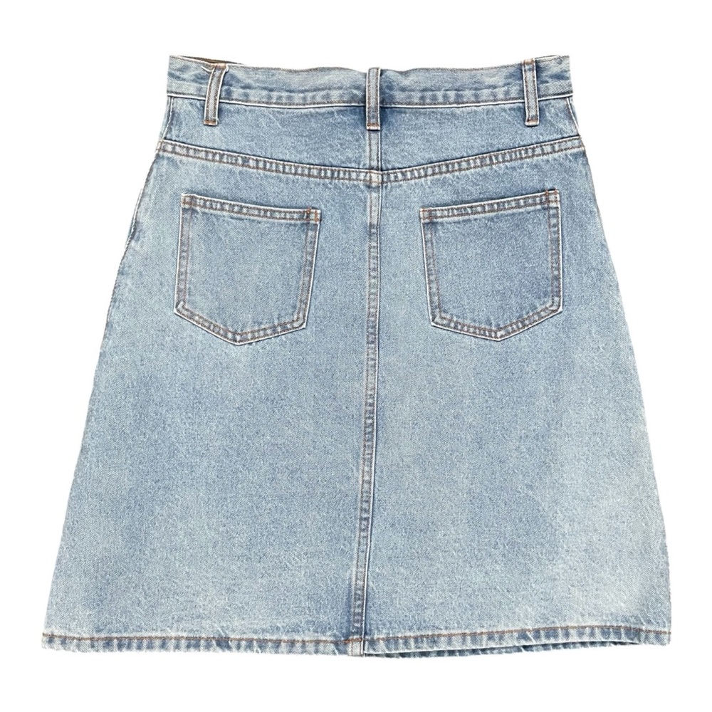 GUCCI Embroidered Cat Floral Denim Skirt US 4 Small - Picture 8 of 14